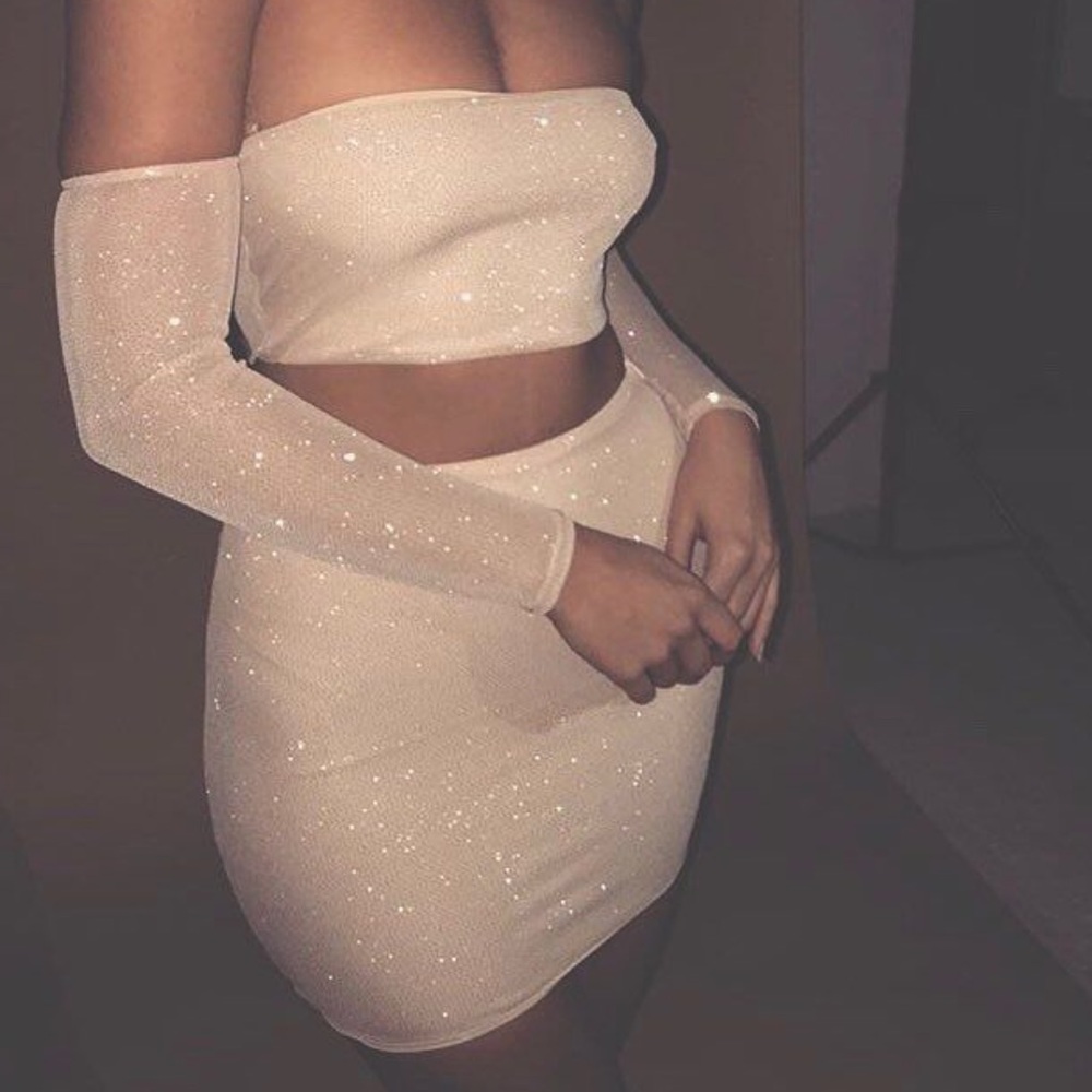 Meshki Lauretta skirt & Valentina crop top set